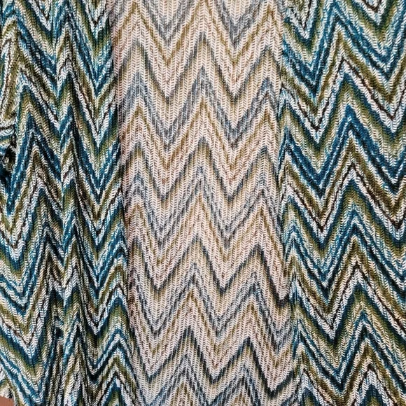 Alfred Dunner Chevron Cardigan - Picture 3 of 4
